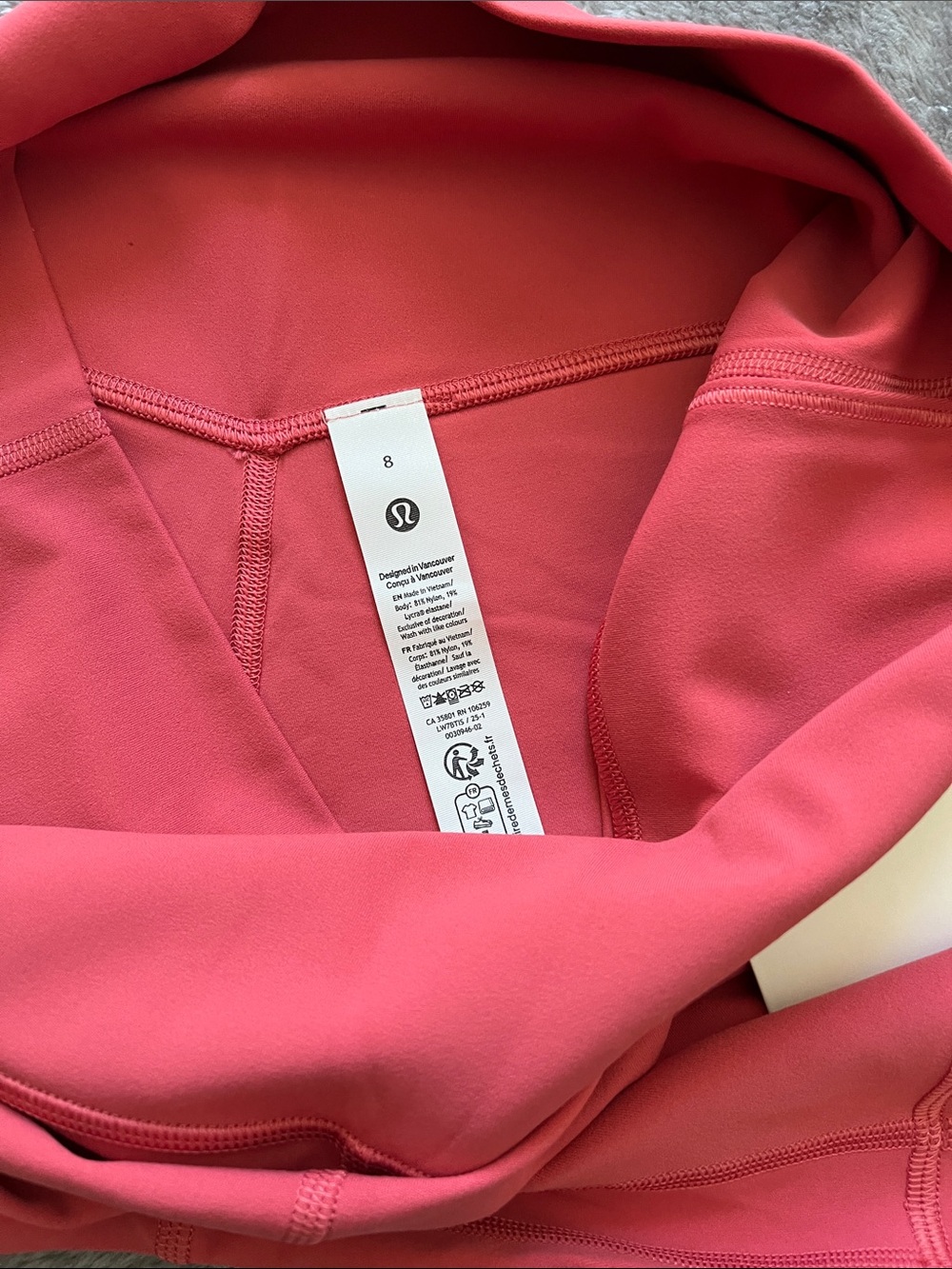 🆕 Lululemon Align High-Rise Short 6” in Desert Red, size 8 - Picture 4 of 6